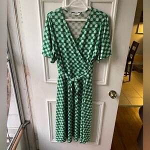 Super-Comfy Floral Wrap Dress